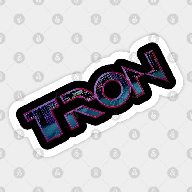 TRON Sticker by Desert Owl Designs